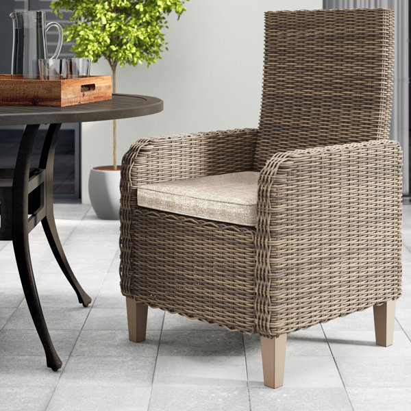 Beachcrest Home Danny Patio Dining Armchair with Cushion & Reviews